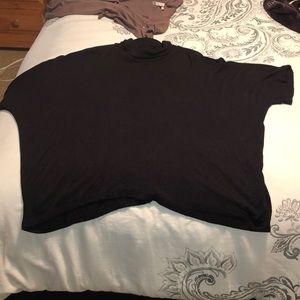 Bobeau 2X Black over sized turtleneck sweater